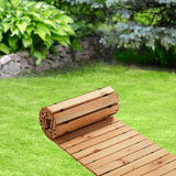 Maxbell Wooden Garden Pathway Sturdy Boardwalk Path for Wedding Party Backyard Patio Length 8.01Ft Wood Color