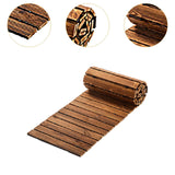 Maxbell Wooden Garden Pathway Sturdy Boardwalk Path for Wedding Party Backyard Patio Length 6Ft Brown