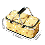 Maxbell Picnic Basket Organizer Folding for Housewarming Gift Camping Indoor Outdoor