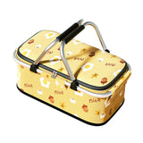 Maxbell Picnic Basket Organizer Folding for Housewarming Gift Camping Indoor Outdoor