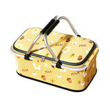 Maxbell Picnic Basket Organizer Folding for Housewarming Gift Camping Indoor Outdoor