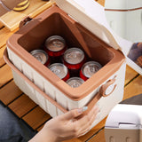 Maxbell Cooler Box 6L Airtight Hot/Cold Retention Cooler for Sports Travel Household Beige