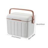 Maxbell Cooler Box 6L Airtight Hot/Cold Retention Cooler for Sports Travel Household Beige