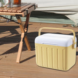 Maxbell Cooler Box 6L Airtight Hot/Cold Retention Cooler for Sports Travel Household White Yellow