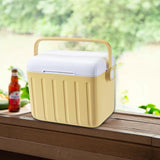 Maxbell Cooler Box 6L Airtight Hot/Cold Retention Cooler for Sports Travel Household White Yellow