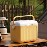 Maxbell Cooler Box 6L Airtight Hot/Cold Retention Cooler for Sports Travel Household White Yellow