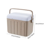 Maxbell Cooler Box 6L Airtight Hot/Cold Retention Cooler for Sports Travel Household Khaki