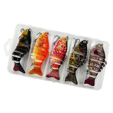 Maxbell 5x Fishing Lures Multi Jointed Swimbaits Fishing Baits for Pike Catfish Bass