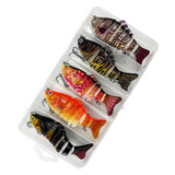 Maxbell 5x Fishing Lures Multi Jointed Swimbaits Fishing Baits for Pike Catfish Bass