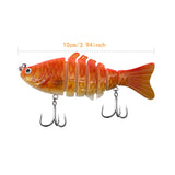 Maxbell 5x Fishing Lures Multi Jointed Swimbaits Fishing Baits for Pike Catfish Bass