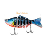 Maxbell 5Pcs Fishing Lures Vivid Multi Jointed Swimbaits for Angler Adults Men Women