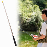 Maxbell Landing Net Rod Rubber Handle Telescopic for Big Fish Catch Fishing Net Pole