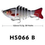 Maxbell 5 Pieces Fishing Lures Fishing Baits Vivid Artificial Lures Fishing Supplies
