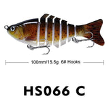 Maxbell 5 Pieces Fishing Lures Fishing Baits Vivid Artificial Lures Fishing Supplies