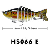 Maxbell 5 Pieces Fishing Lures Fishing Baits Vivid Artificial Lures Fishing Supplies