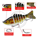 Maxbell 5 Pieces Fishing Lures Fishing Baits Vivid Artificial Lures Fishing Supplies