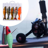 Maxbell 5 Pieces Fishing Lures Fishing Baits Vivid Artificial Lures Fishing Supplies