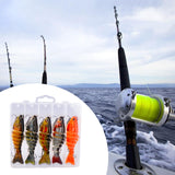 Maxbell 5 Pieces Fishing Lures Fishing Baits Vivid Artificial Lures Fishing Supplies