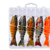 Maxbell 5 Pieces Fishing Lures Fishing Baits Vivid Artificial Lures Fishing Supplies