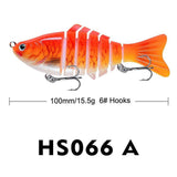 Maxbell 5 Pieces Fishing Lures Fishing Baits Vivid Artificial Lures Fishing Supplies