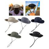 Maxbell Sun Hat Western Cowboy Hat Wide Brim for Climbing Outdoor Sports Backpacking Khaki