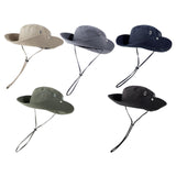 Maxbell Sun Hat Western Cowboy Hat Wide Brim for Climbing Outdoor Sports Backpacking Khaki