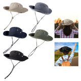 Maxbell Sun Hat Western Cowboy Hat Wide Brim for Climbing Outdoor Sports Backpacking Khaki