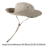 Maxbell Sun Hat Western Cowboy Hat Wide Brim for Climbing Outdoor Sports Backpacking Khaki