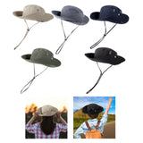 Maxbell Sun Hat Western Cowboy Hat Wide Brim for Climbing Outdoor Sports Backpacking Khaki