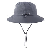 Maxbell Sun Hat Western Cowboy Hat Wide Brim for Climbing Outdoor Sports Backpacking Gray