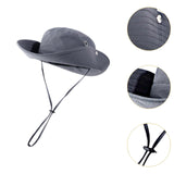 Maxbell Sun Hat Western Cowboy Hat Wide Brim for Climbing Outdoor Sports Backpacking Gray