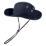 Maxbell Sun Hat Western Cowboy Hat Wide Brim for Climbing Outdoor Sports Backpacking Dark Blue