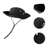 Maxbell Sun Hat Western Cowboy Hat Wide Brim for Climbing Outdoor Sports Backpacking Black