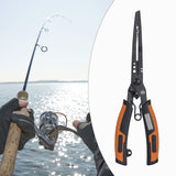 Maxbell Split Rings Pliers Line Cutter Scissors Portable Fishing Pliers Hook Remover 19.6cmx5.5cm