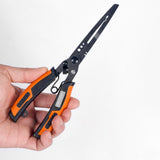 Maxbell Split Rings Pliers Line Cutter Scissors Portable Fishing Pliers Hook Remover 19.6cmx5.5cm