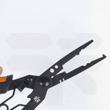 Maxbell Split Rings Pliers Line Cutter Scissors Portable Fishing Pliers Hook Remover 19.6cmx5.5cm