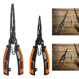 Maxbell Split Rings Pliers Line Cutter Scissors Portable Fishing Pliers Hook Remover 19.6cmx5.5cm