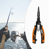 Maxbell Split Rings Pliers Line Cutter Scissors Portable Fishing Pliers Hook Remover 16.6cmx5.5cm