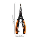 Maxbell Split Rings Pliers Line Cutter Scissors Portable Fishing Pliers Hook Remover 16.6cmx5.5cm