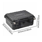 Maxbell Toolbox Organizer Lockable Compact Drill Case for Hand Tools Household Trunk