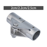 Maxbell Hinge Mount Parts Railing Boat Pipe Connector for Water Sports Sailing Yacht Hole Diameter 20mm