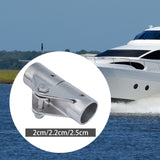 Maxbell Hinge Mount Parts Railing Boat Pipe Connector for Water Sports Sailing Yacht Hole Diameter 20mm