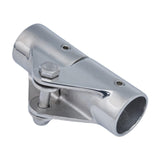 Maxbell Hinge Mount Parts Railing Boat Pipe Connector for Water Sports Sailing Yacht Hole Diameter 22mm