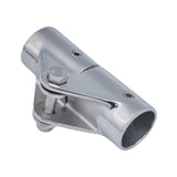Maxbell Hinge Mount Parts Railing Boat Pipe Connector for Water Sports Sailing Yacht Hole Diameter 25mm