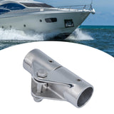 Maxbell Hinge Mount Parts Railing Boat Pipe Connector for Water Sports Sailing Yacht Hole Diameter 25mm