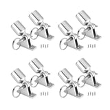 Maxbell 2 Pieces Deck Hinges and Eye End Caps Fits 22mm Tube Heavy Duty Top Hardware 60x18mm Hinge