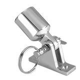 Maxbell 2Pcs Deck Hinges and Eye End Caps Fits 1 inch Tube Repair Parts Top Hardware 60x18mm Hinge