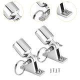 Maxbell 2 Pieces Deck Hinges and Eye End Caps Fits 22mm Tube Heavy Duty Top Hardware 60x16mm Hinge