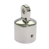 Maxbell 2Pcs Deck Hinges and Eye End Caps Fits 1 inch Tube Repair Parts Top Hardware 60x16mm Hinge