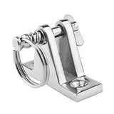 Maxbell 2Pcs Deck Hinges and Eye End Caps Fits 1 inch Tube Repair Parts Top Hardware 60x16mm Hinge